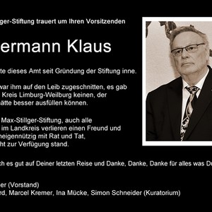 Trauer um Hermann Klaus