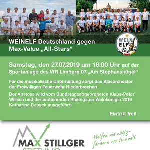 Benefizspiel für die Max-Stillger-Stiftung